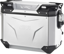 GIVI Outback Evo Side Case - Left - 37 Liter - Silver Anodized OBKEV37AAL