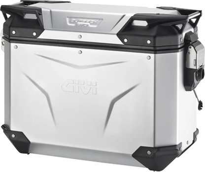 GIVI Outback Evo Side Case - Left - 37 Liter - Silver Anodized OBKEV37AAL