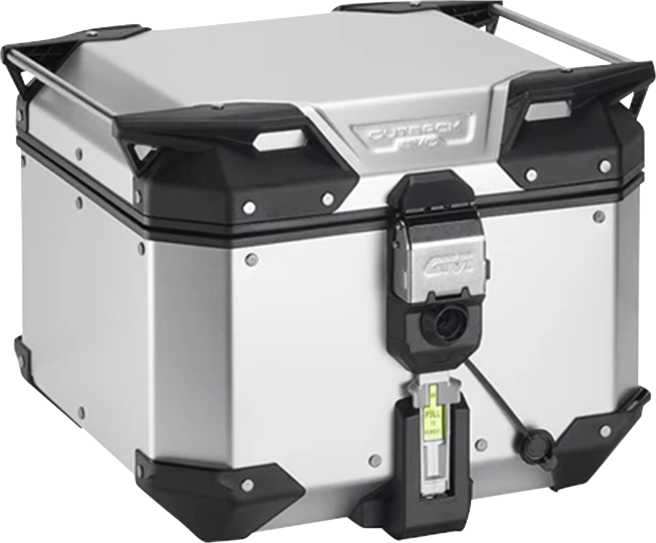 GIVI Outback Evo Top Case - 42 Liter - Anodized Silver OBKEV42AA