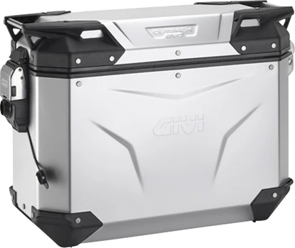 GIVI Outback Evo Side Case - Left - 37 Liter - Silver Anodized OBKEV37AAL