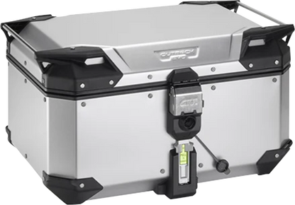 GIVI Outback Evo Top Case - 58 Liter - Anodized Silver OBKEV58AA
