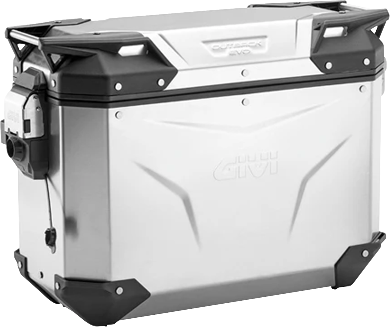 GIVI Outback Evo Side Case - Right - 37 Liter - Silver OBKEV37AR