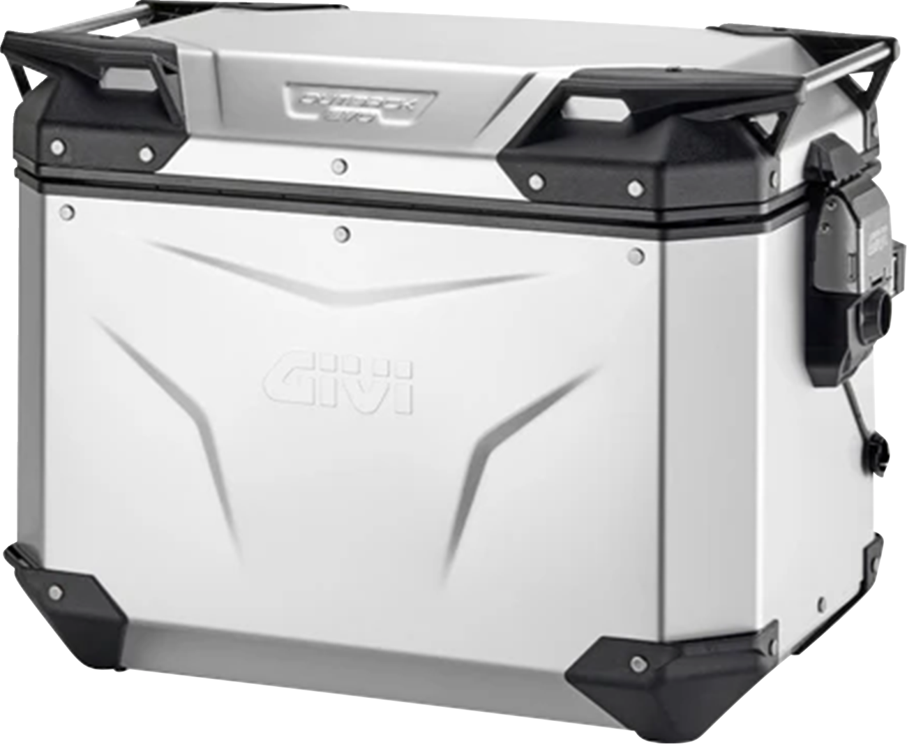 GIVI Outback Evo Side Case - Left - 48 Liter - Silver Anodized OBKEV48AAL