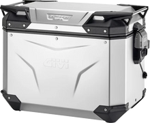 GIVI Outback Evo Side Case - Left - 48 Liter - Silver Anodized OBKEV48AAL