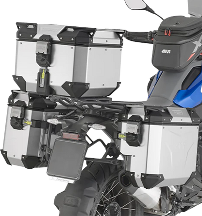 GIVI Outback Evo Top Case - 42 Liter - Anodized Silver OBKEV42AA