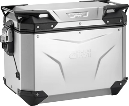 GIVI Outback Evo Side Case - Left - 48 Liter - Silver Anodized OBKEV48AAL