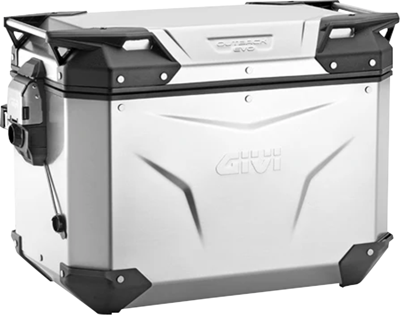 GIVI Outback Evo Side Case - Left - 48 Liter - Silver OBKEV48AL