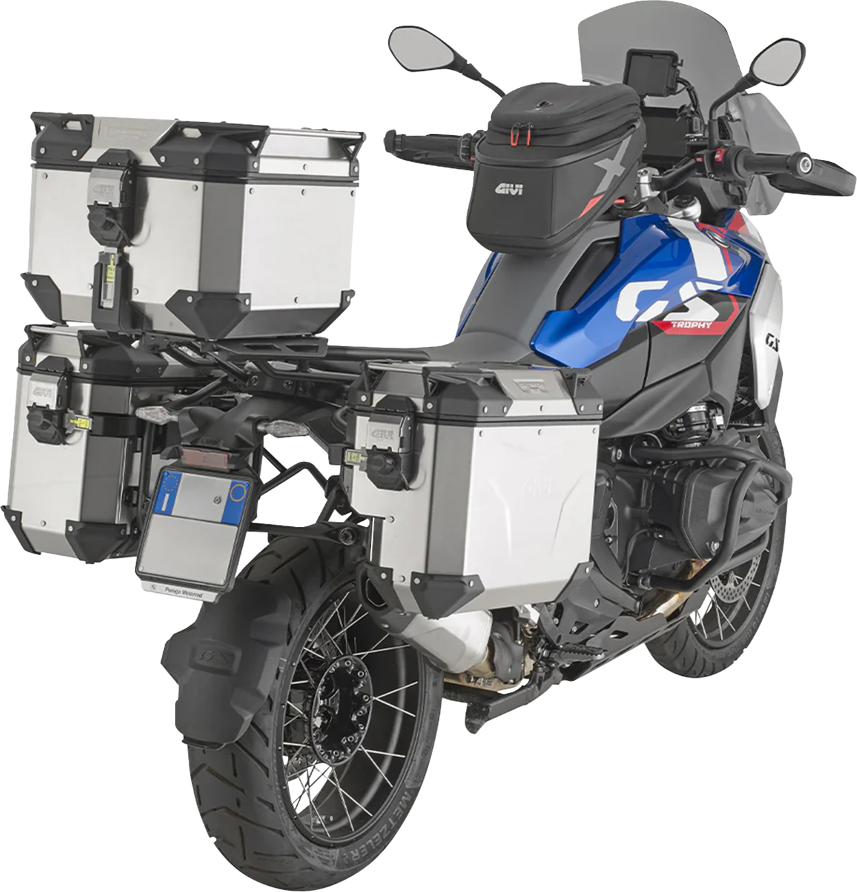 GIVI Outback Evo Top Case - 42 Liter - Silver OBKEV42A