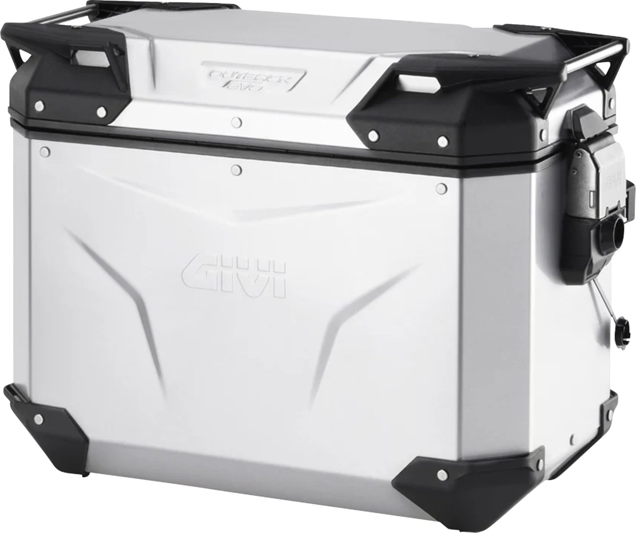 GIVI Outback Evo Side Case - Right - 44 Liter - Silver Anodized OBKEV44AAR