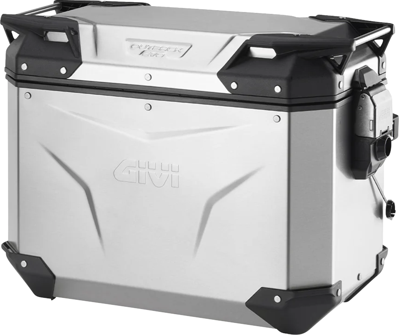 GIVI Outback Evo Side Case - Right - 44 Liter - Silver OBKEV44AR