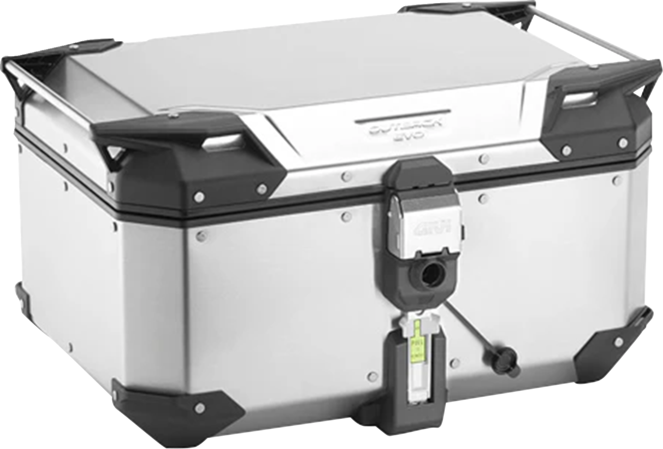 GIVI Outback Evo Top Case - 58 Liter - Silver OBKEV58A