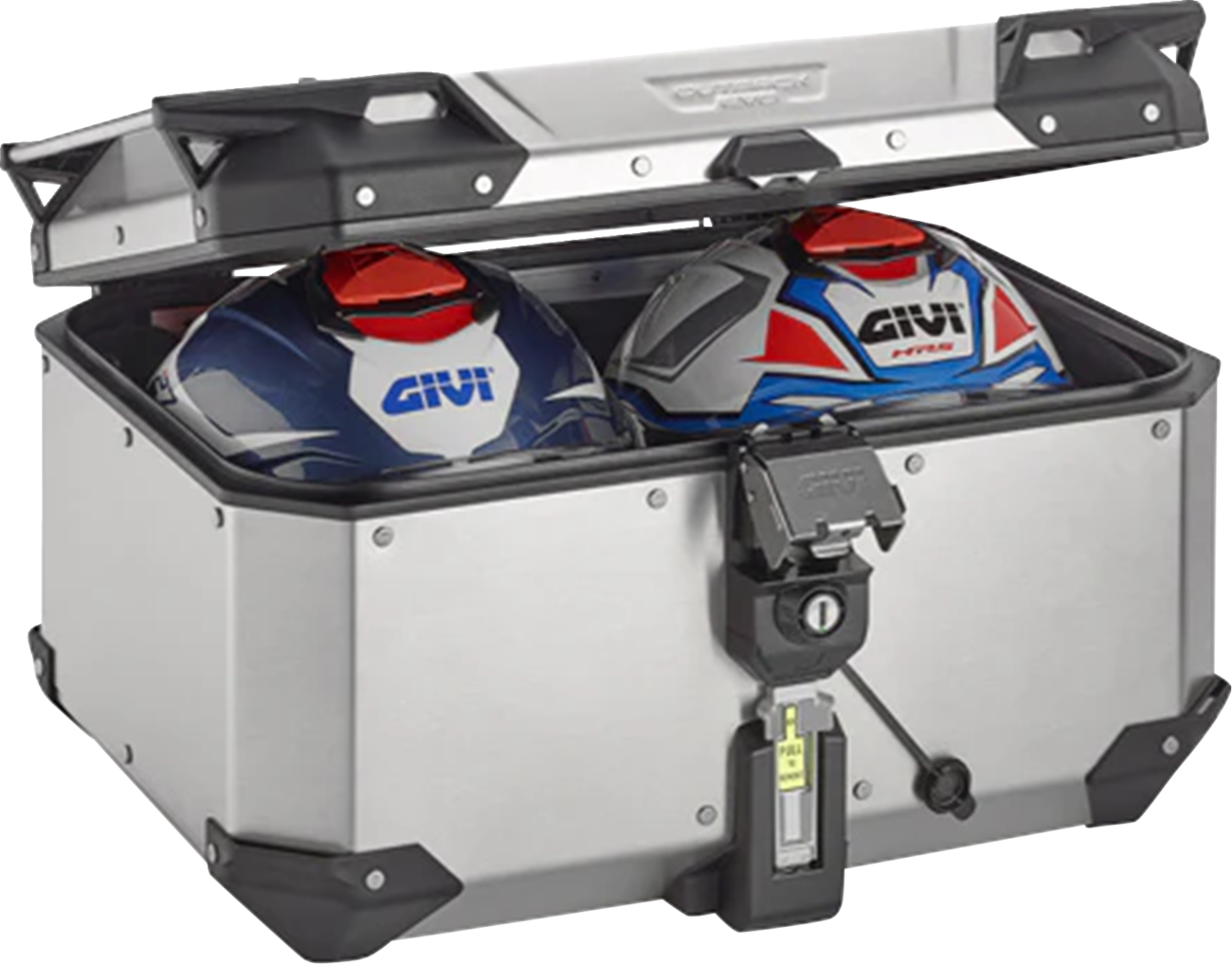 GIVI Outback Evo Top Case - 58 Liter - Silver OBKEV58A