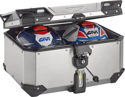 GIVI Outback Evo Top Case - 58 Liter - Silver OBKEV58A