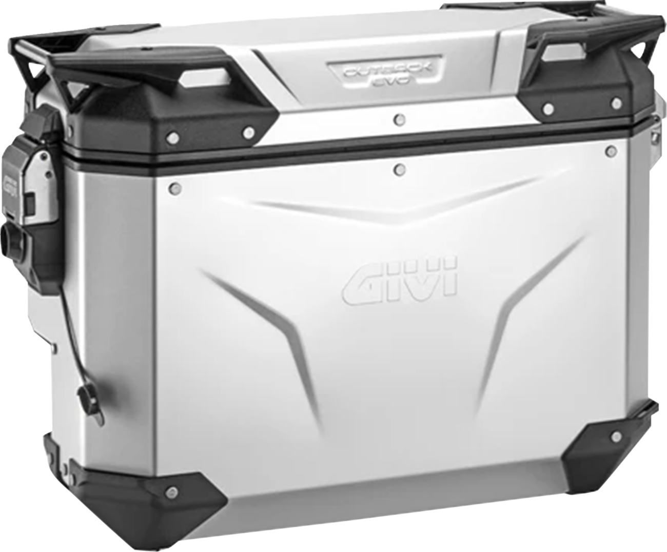 GIVI Outback Evo Side Case - Right - 33 Liter - Silver Anodized OBKEVS33AAR