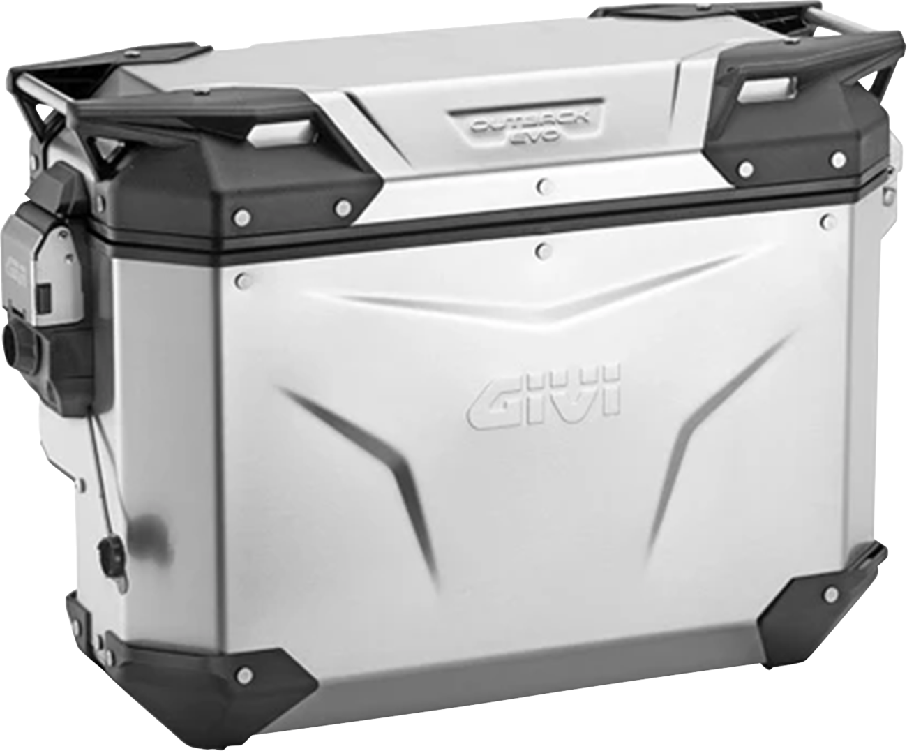 GIVI Outback Evo Side Case - Right - 33 Liter - Silver OBKEVS33AR