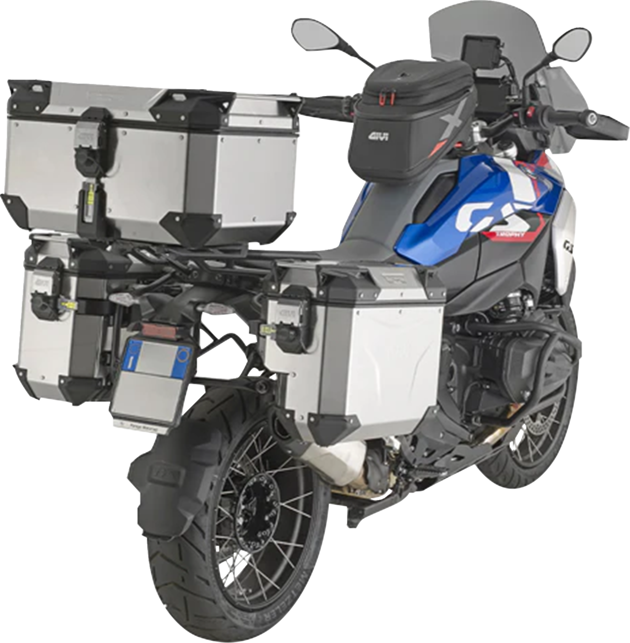 GIVI Outback Evo Top Case - 58 Liter - Silver OBKEV58A
