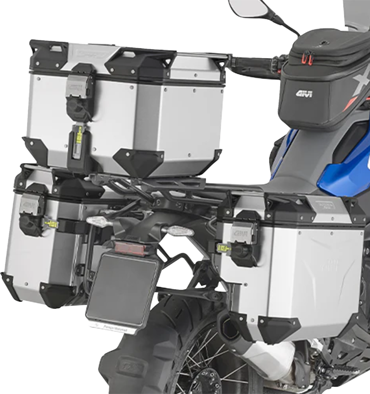 GIVI Outback Evo Side Case - Right - 33 Liter - Silver Anodized OBKEVS33AAR