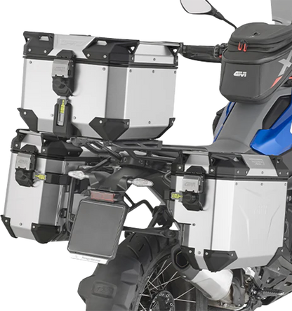 GIVI Outback Evo Side Case - Right - 33 Liter - Silver Anodized OBKEVS33AAR
