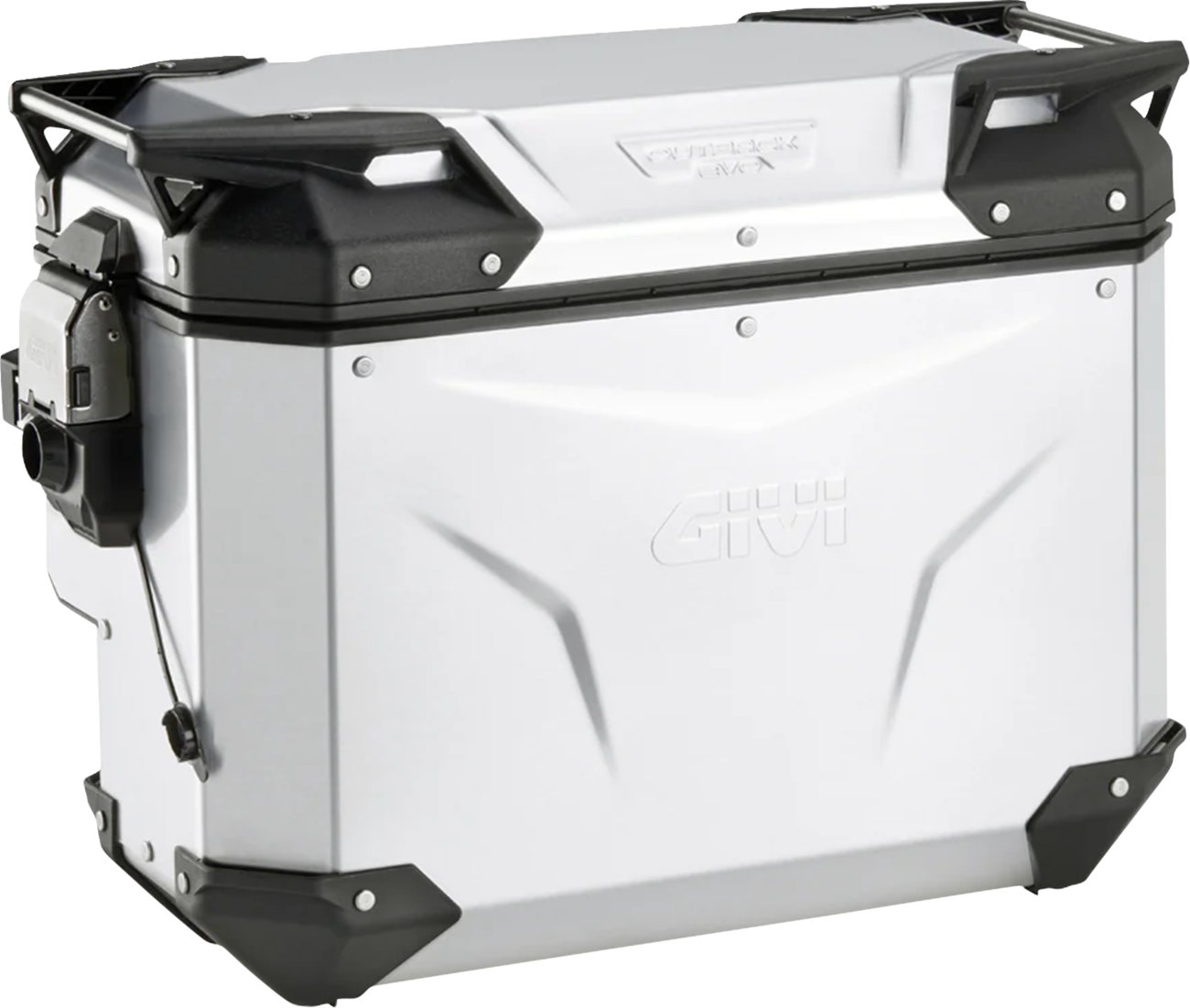 GIVI Outback Evo Side Case - Right - 40 Liter - Silver Anodized OBKEVS40AAR