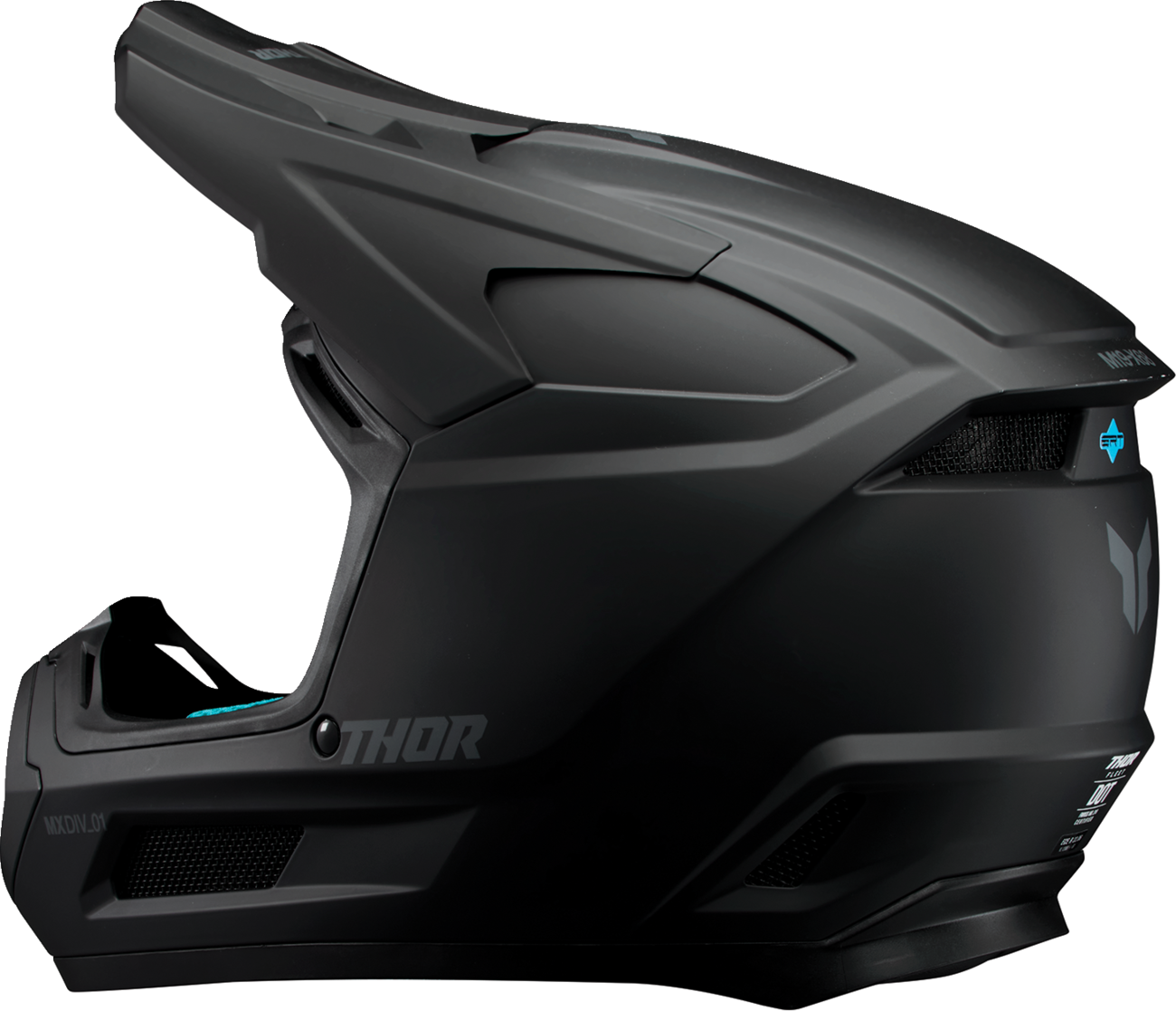 THOR Youth Fleet Helmet - Blackout - Matte Black - Large 0111-1752