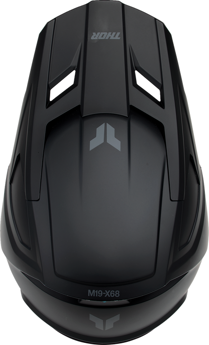 THOR Youth Fleet Helmet - Blackout - Matte Black - Medium 0111-1751