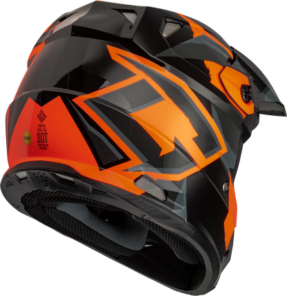 Mx 96 Splinter Helmet Black/Orange Xs