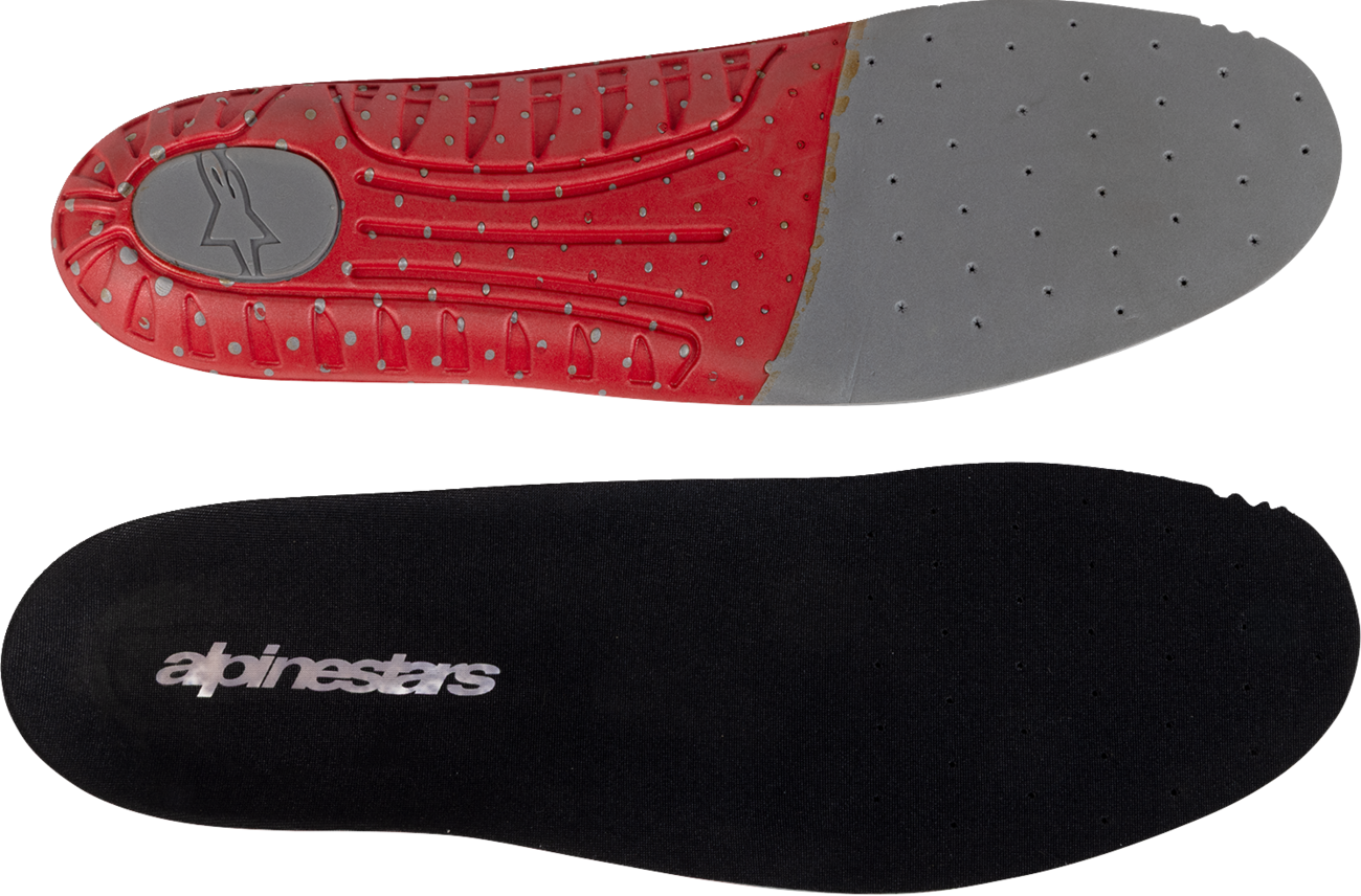 ALPINESTARS Tech 7 Footbed - Dark Gray/Red - Size 16 25FUT74-933-16