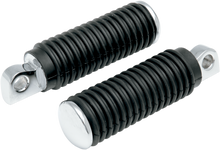 DRAG SPECIALTIES Passenger Pegs - Rubber - Chrome End 17-0442