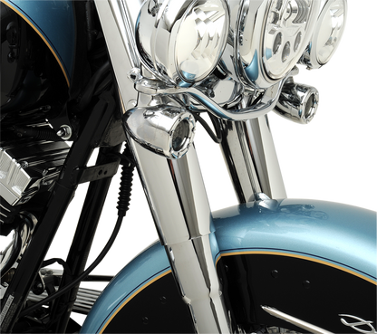 DRAG SPECIALTIES Fork Slider Cover - Stock Length - Chrome - Smooth 23-0292