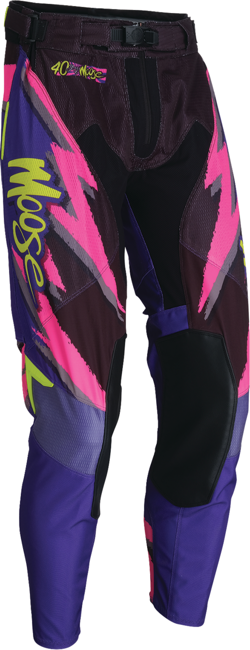 MOOSE OFFROAD Sahara LE Pants - White/Black/Purple - US 30 Slim 2901-12914