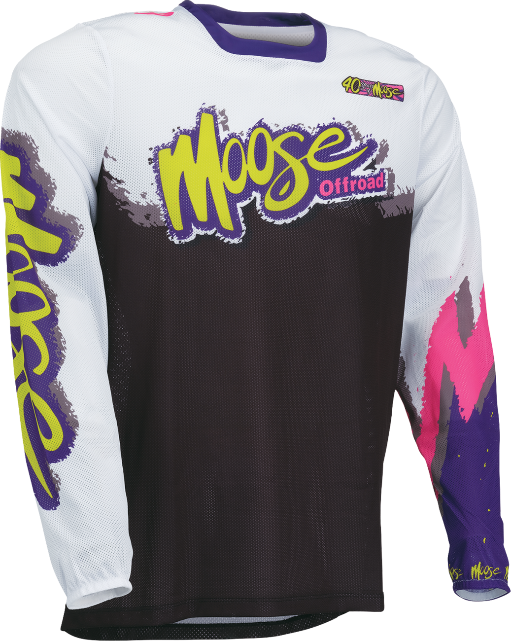 MOOSE OFFROAD Sahara LE Jersey - White/Black/Purple - Medium 2910-8788