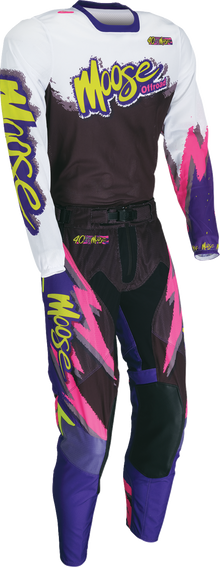 MOOSE OFFROAD Sahara LE Jersey - White/Black/Purple - Medium 2910-8788
