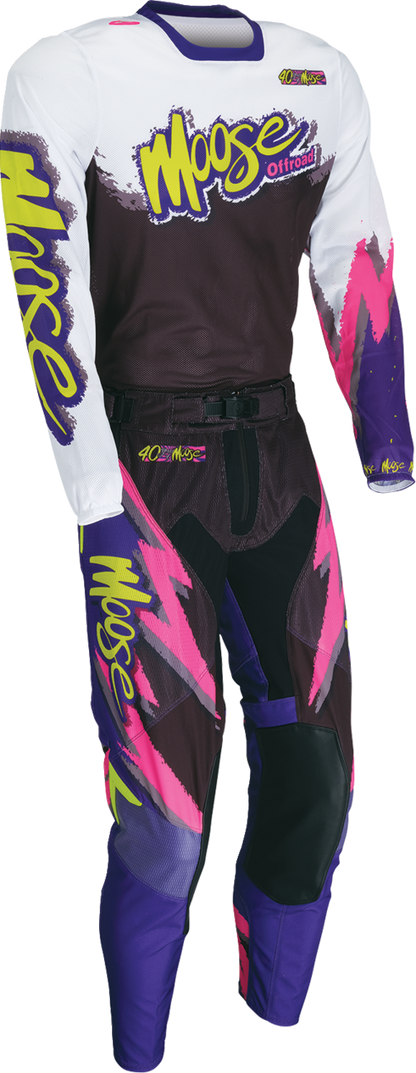 MOOSE OFFROAD Sahara LE Jersey - White/Black/Purple - Large 2910-8789