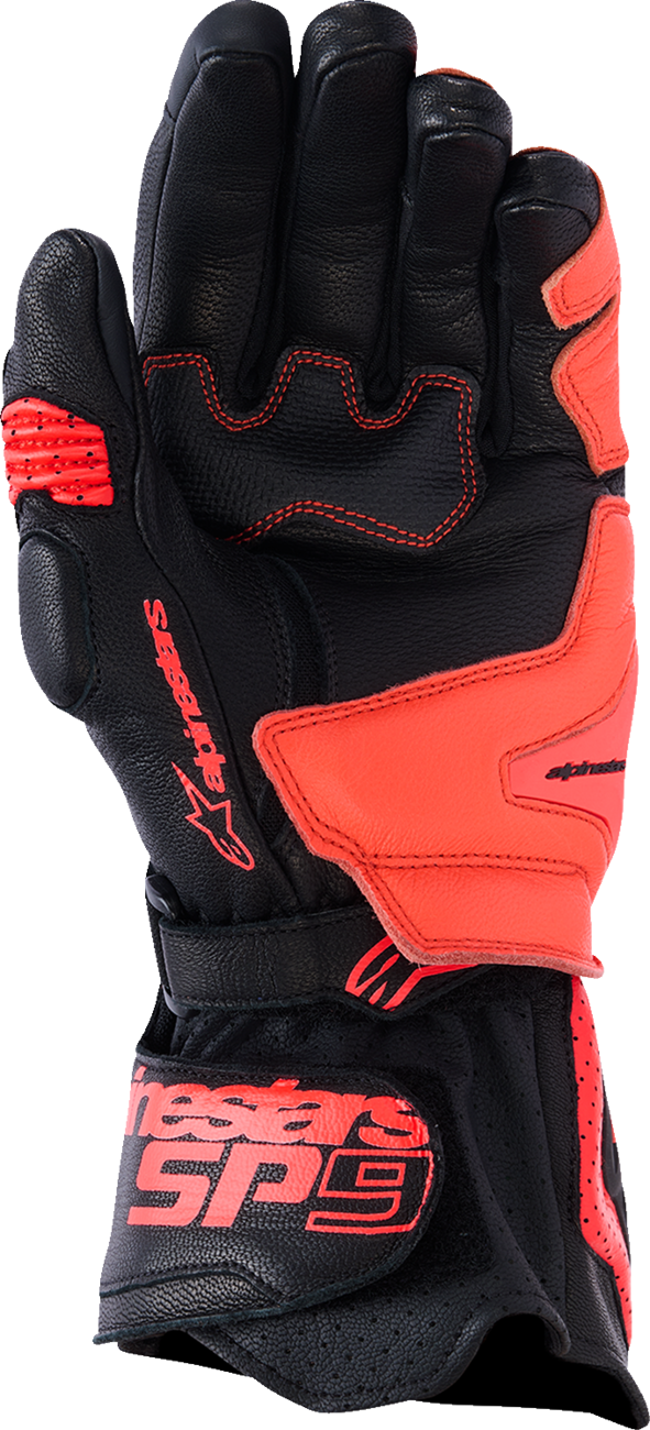ALPINESTARS SP-9 Gloves - Black/Fluo Red - Medium 3500526-1030-M