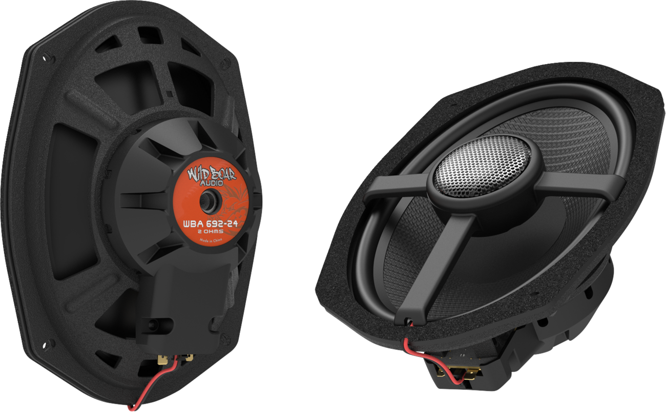 HOGTUNES Speakers - Saddlebag Cut-In Lids - 6X9 - 2 Ohm WBA 692-24
