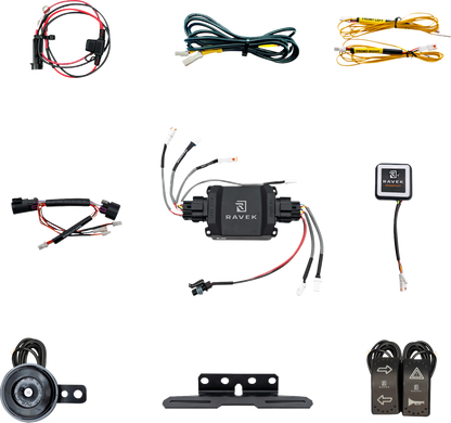 RAVEK Turn Signal Kit - Gen3 Speakeasy™ - CFMOTO U10 - Rockers 68-1000SR