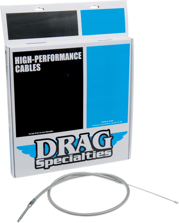 DRAG SPECIALTIES High-Efficiency Braided Stainless Steel Clutch Cable - 47-1/16" 5320600HE