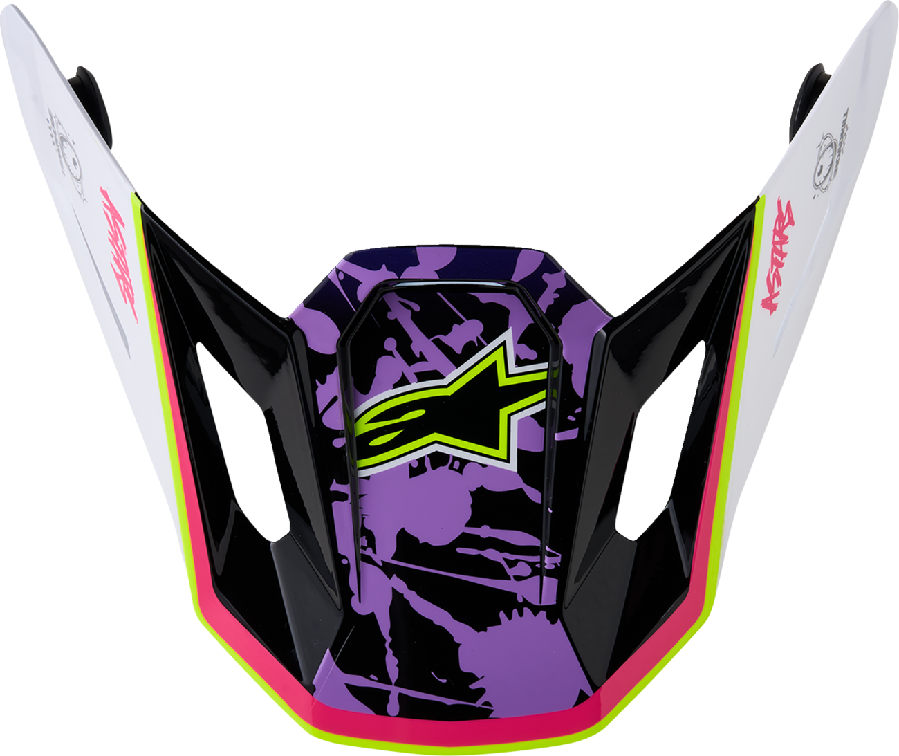 ALPINESTARS SM7 Visor - Blaster - Purple/Pink/White 8980127-3224