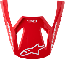 ALPINESTARS SM3 Visor - Redium - Red/Red Fluo/White 8980526-3216