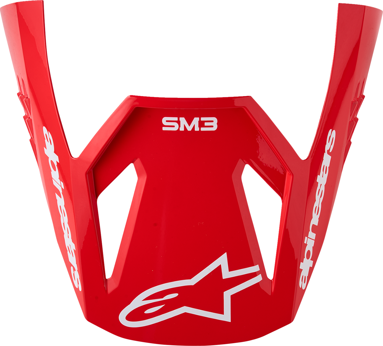 ALPINESTARS SM3 Visor - Redium - Red/Red Fluo/White 8980526-3216