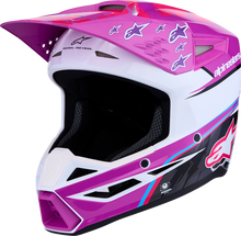 ALPINESTARS Youth SM3 Helmet - Falcon - Purple/White/Black/Pink Fluo - Large 8301327-3222- YL