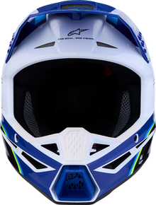 ALPINESTARS Youth SM3 Helmet - Falcon - Blue/White/Black/Pink Fluo - Large 8301327-7347- YL
