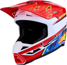 ALPINESTARS SM3 Helmet - Falcon - Red Fluo/White/Blue/Yellow Fluo - XL 8300927-3206-XL