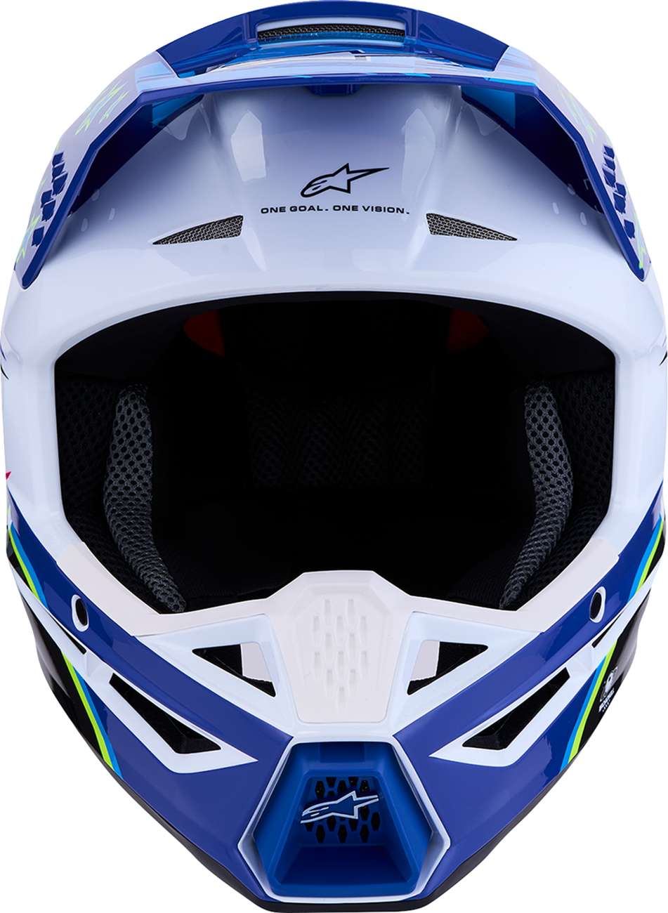 ALPINESTARS SM3 Helmet - Falcon - Blue/White/Black/Pink Fluo - XL 8300927-7347-XL