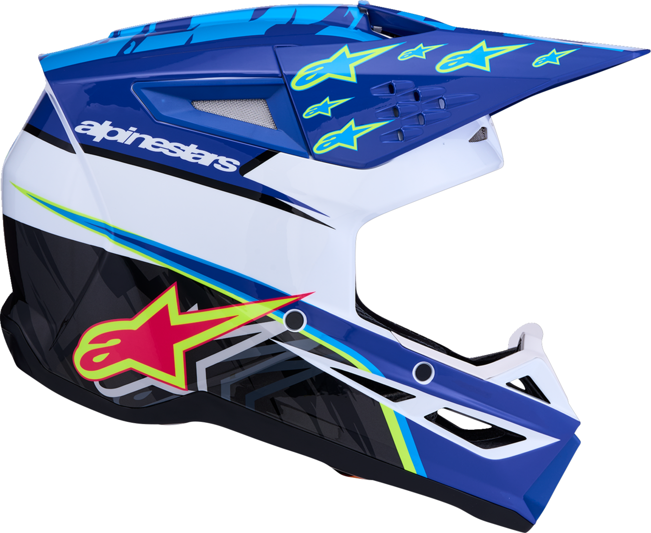 ALPINESTARS SM3 Helmet - Falcon - Blue/White/Black/Pink Fluo - XL 8300927-7347-XL