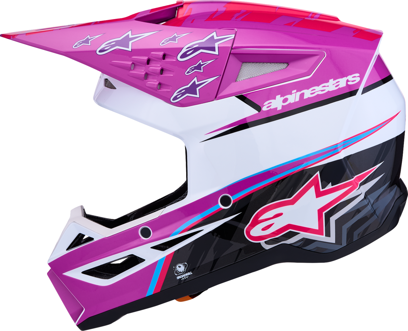 ALPINESTARS SM3 Helmet - Falcon - Purple/White/Black/Pink Fluo - Large 8300927-3222-L