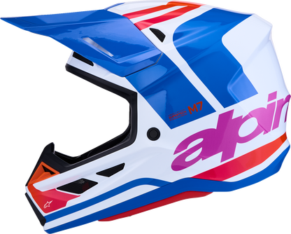 ALPINESTARS SM7 Helmet - Core - White/Blue/Orange/Pink - XS 8301826-2088-XS