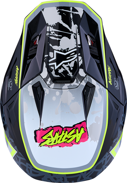 ALPINESTARS SM7 Helmet - Blaster - Black/Gray/White/Yellow Fluo - XS 8301627-1697-XS
