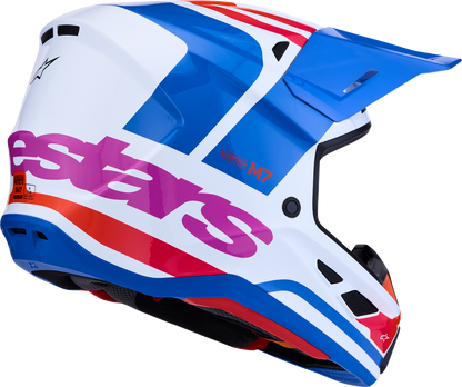 ALPINESTARS SM7 Helmet - Core - White/Blue/Orange/Pink - Small 8301826-2088-S