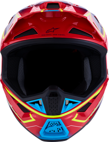 ALPINESTARS SM7 Helmet - Cast - Red/Yellow Fluo/Blue - Large 8302626-3226-L